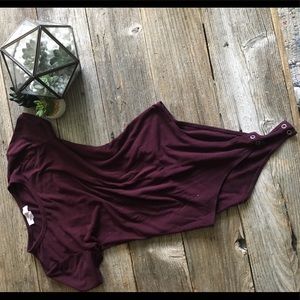 Size Medium Marroon Adult Onesie